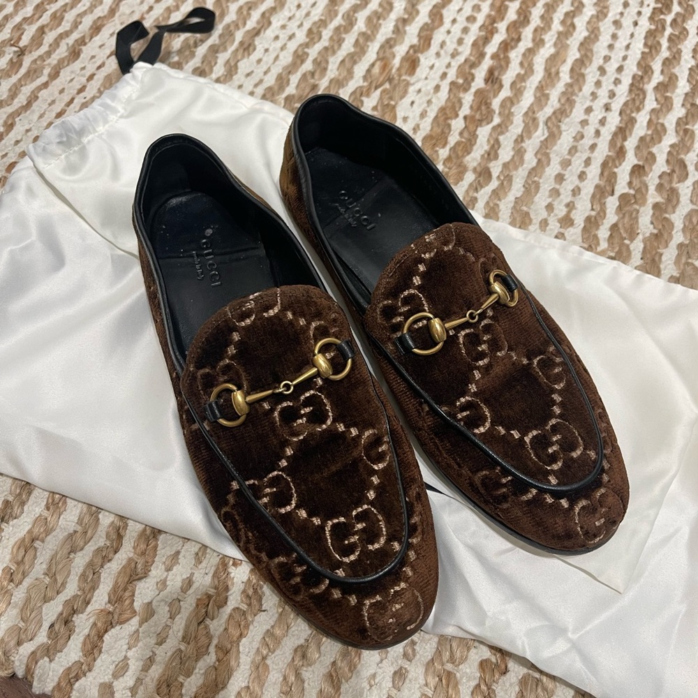 Gucci Jordaan Velvet Loafer